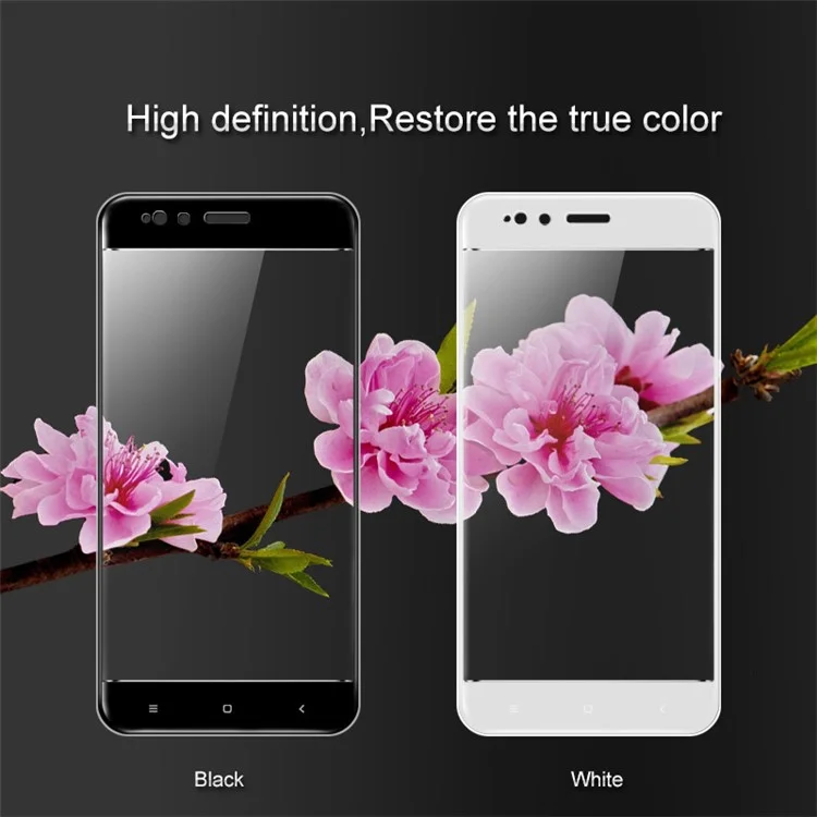 IMAK Pro+ Full Coverage Tempered Glass Screen Protector for Xiaomi Mi A1 / 5X - Black
