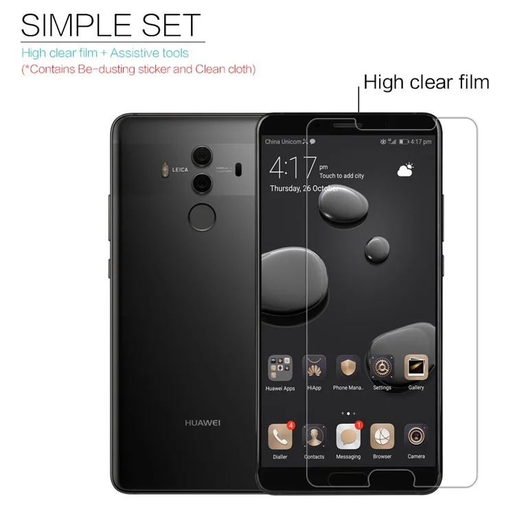 NILLKIN for Huawei Mate 10 Anti-fingerprint HD Clear LCD Screen Protector