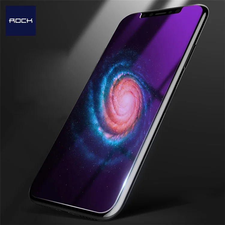ROCK for iPhone X Untra Clear 2.5D 0.18mm Full Glue Tempered Glass Screen Protector