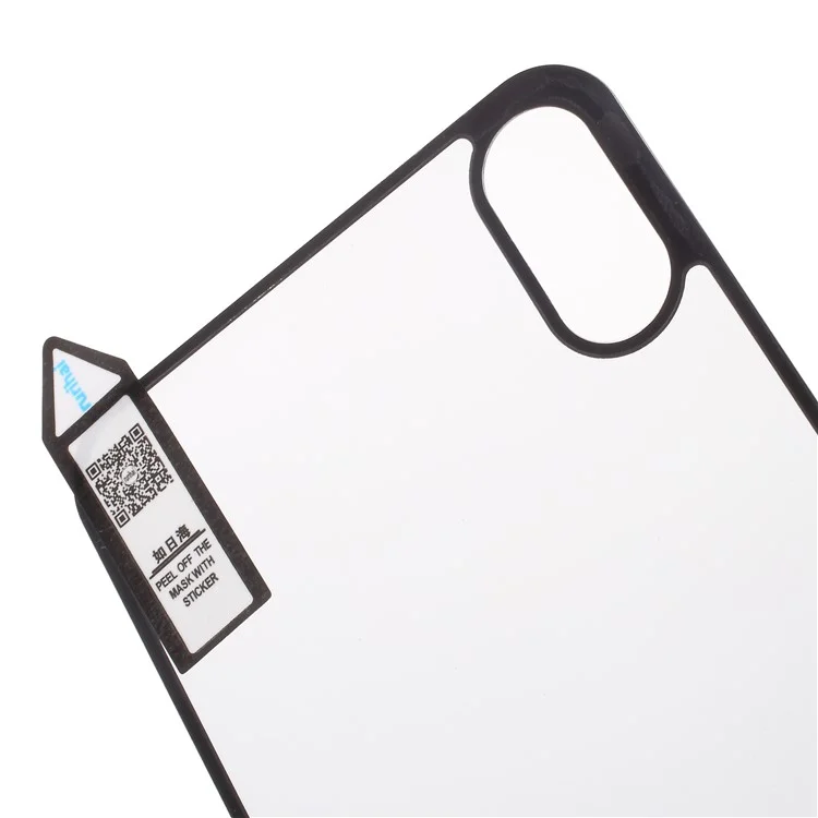 RURIHAI for iPhone X 5.8 inch 0.26mm 4D Anti-explosion Tempered Glass Back Cover Film - Black