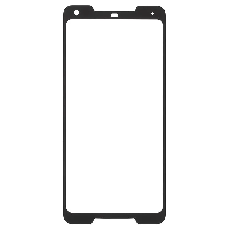 Full Size Silk Print Tempered Glass Screen Protector for Google Pixel 2 XL / Pixel XL2 - Black