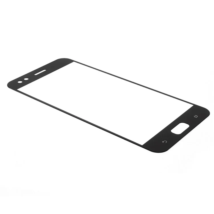 Silk Print Complete Covering Tempered Glass Screen Protector for Asus ZenFone 4 (ZE554KL) - Black