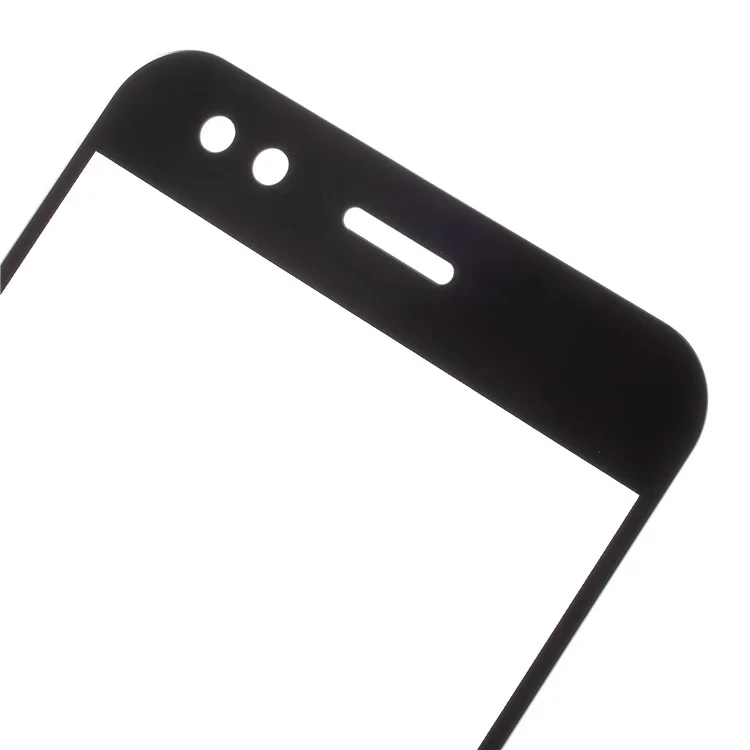 Silk Print Complete Covering Tempered Glass Screen Protector for Asus ZenFone 4 (ZE554KL) - Black