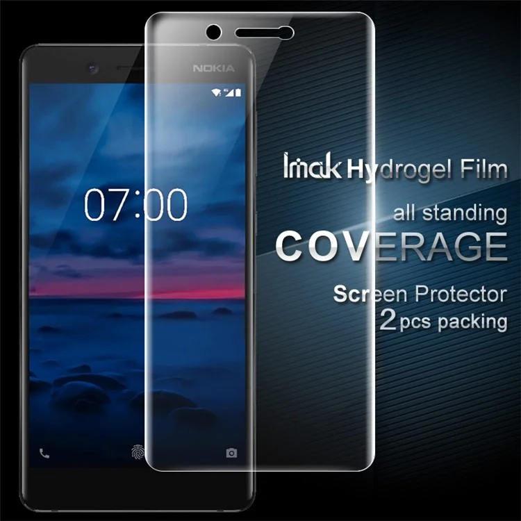 IMAK 2PCS Packing for Nokia 7 Soft Hydrogel Full Screen Protector Film