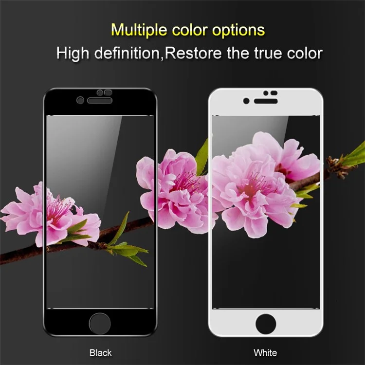 IMAK Pro+ Anti-explosion Tempered Glass Full Coverage Screen Guard Film for iPhone 8/7 4.7 inch - White