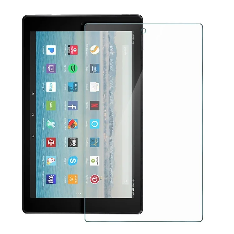 For Amazon Fire HD 10 (2017) 9H Hardness Tempered Glass Protector Guard Anti-blue-ray