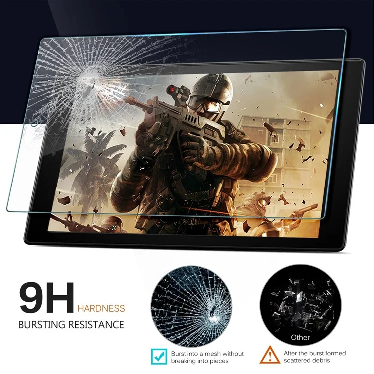 For Amazon Fire HD 10 (2017) 9H Hardness Tempered Glass Protector Guard Anti-blue-ray