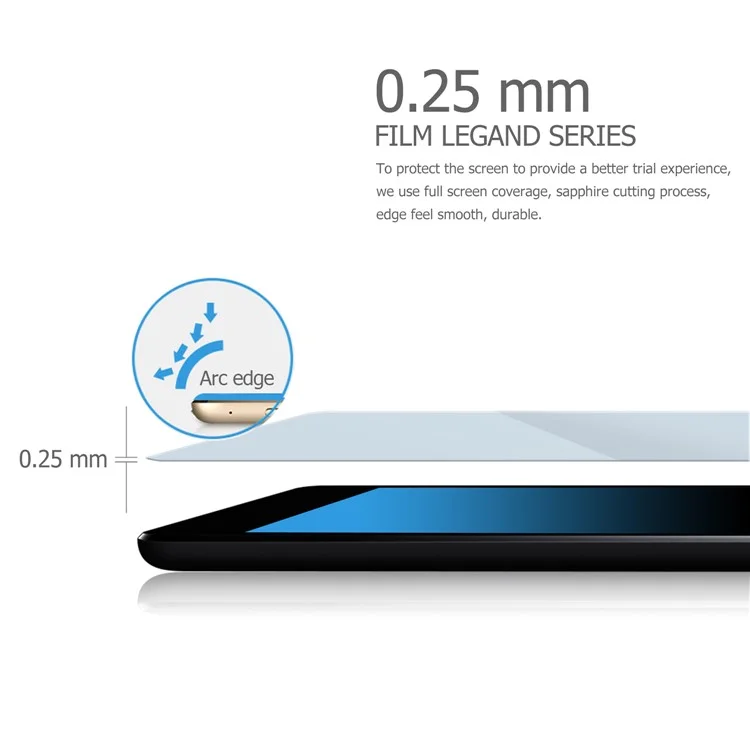 For Amazon Fire HD 10 (2017) 9H Hardness Tempered Glass Protector Guard Anti-blue-ray
