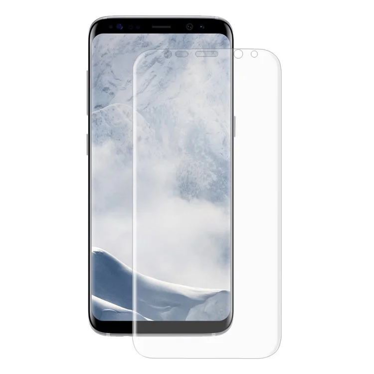 HAT PRINCE for Samsung Galaxy S8 Plus G955 Soft PET Curved Full Screen Protector + Back Cover Film
