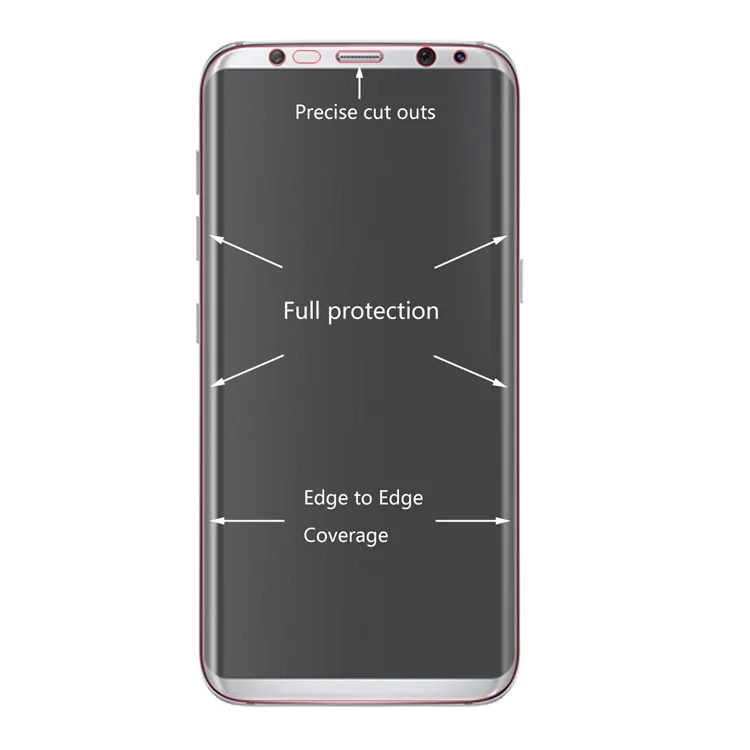 HAT PRINCE for Samsung Galaxy S8 Plus G955 Soft PET Curved Full Screen Protector + Back Cover Film