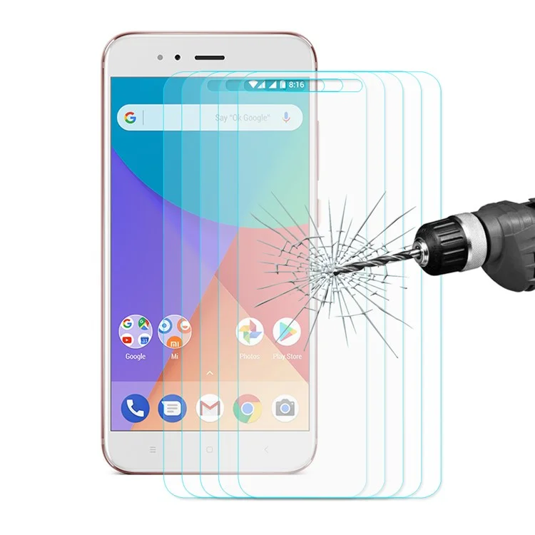 5PCS HAT PRINCE for Xiaomi Redmi 5A 0.26mm 9H 2.5D Tempered Glass Screen Guard Films