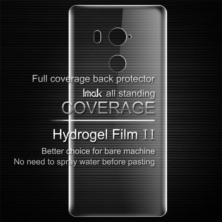 IMAK Soft Clearer Hydrogel Film II Full Cover Back Protector for HTC U11+