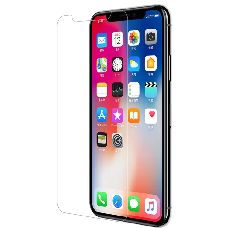 NILLKIN Super T+ Pro for iPhone X /10 HD Clear Tempered Glass Screen Protector + Clear Back Cover Film