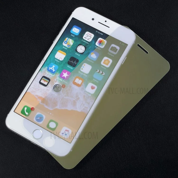 Mirror Effect Full Coverage Tempered Glass Screen Film for iPhone 8 Plus / 7 Plus - Gold