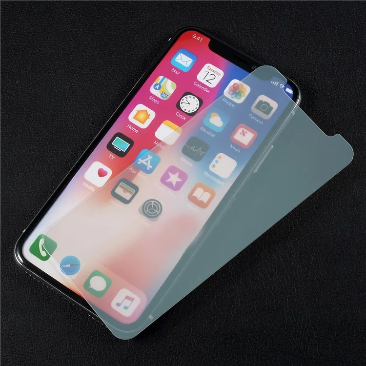 Mirror Effect Full Size Tempered Glass Screen Film for iPhone X - Silver
