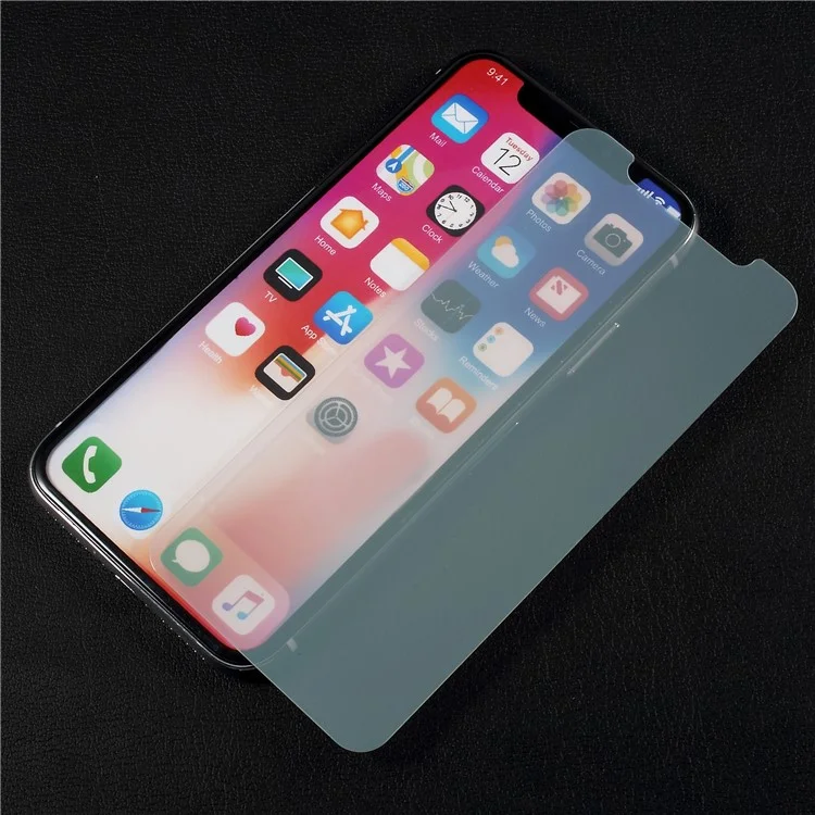 Mirror Effect Full Size Tempered Glass Screen Film for iPhone X - Silver