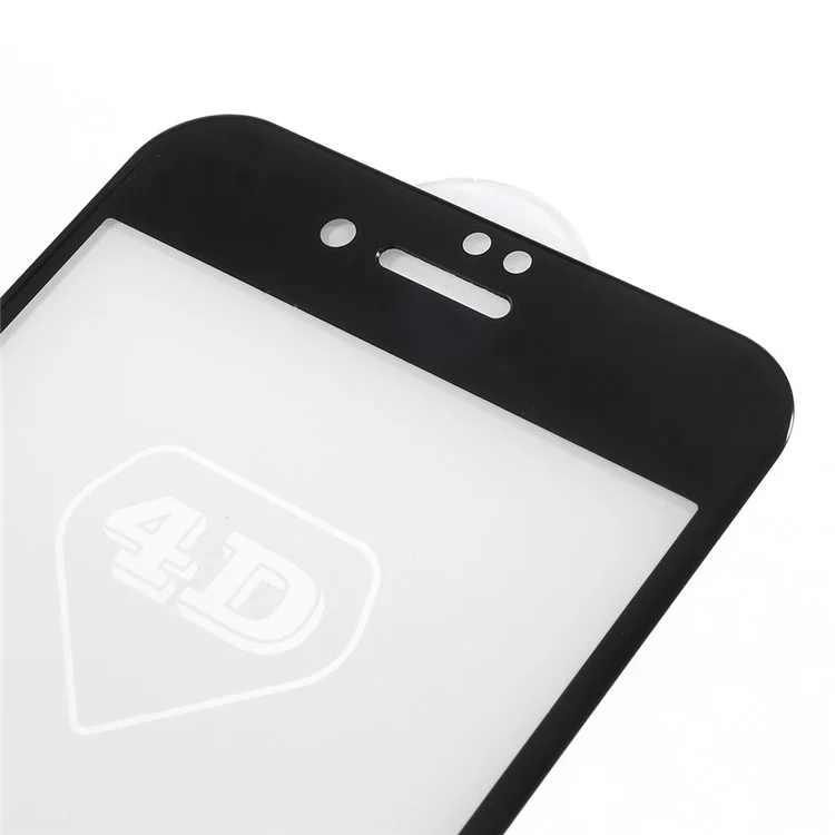 4D Full Coverage Tempered Glass Screen Protector for iPhone 8/7 - Black