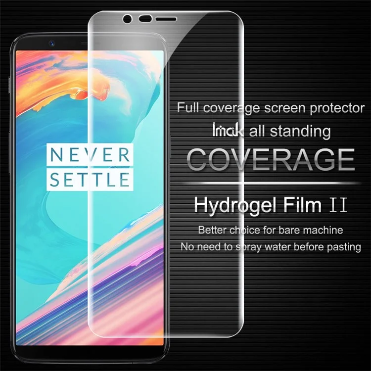 IMAK Soft Clearer Hydrogel Film II Full Cover Front Screen Protector Guard Film for OnePlus 5T