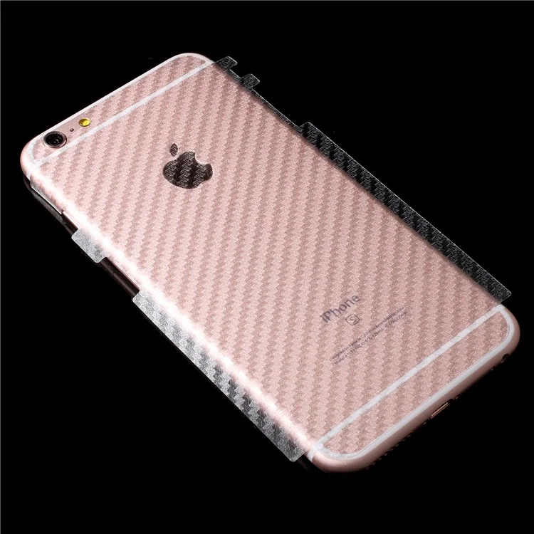 Transparent Carbon Fiber Texture Protector Film Back Sticker for iPhone 6s Plus / 6 Plus