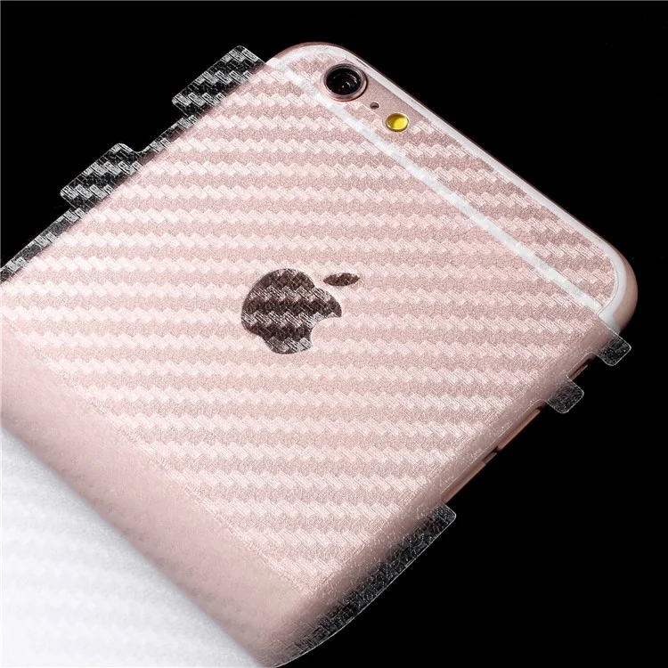 Transparent Carbon Fiber Texture Protector Film Back Sticker for iPhone 6s Plus / 6 Plus