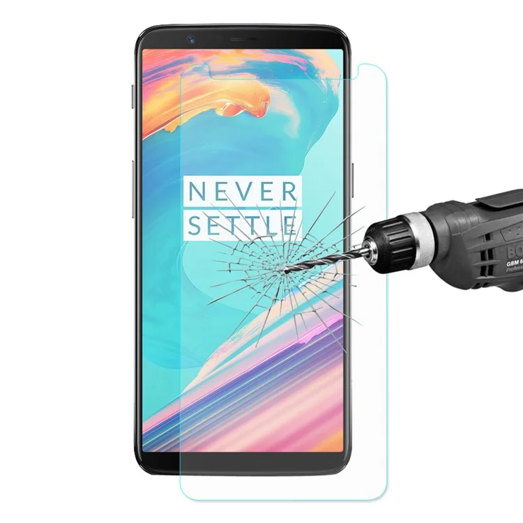 ENKAY for OnePlus 5T 0.26mm 9H 2.5D Tempered Glass Screen Protector (Round Edges)