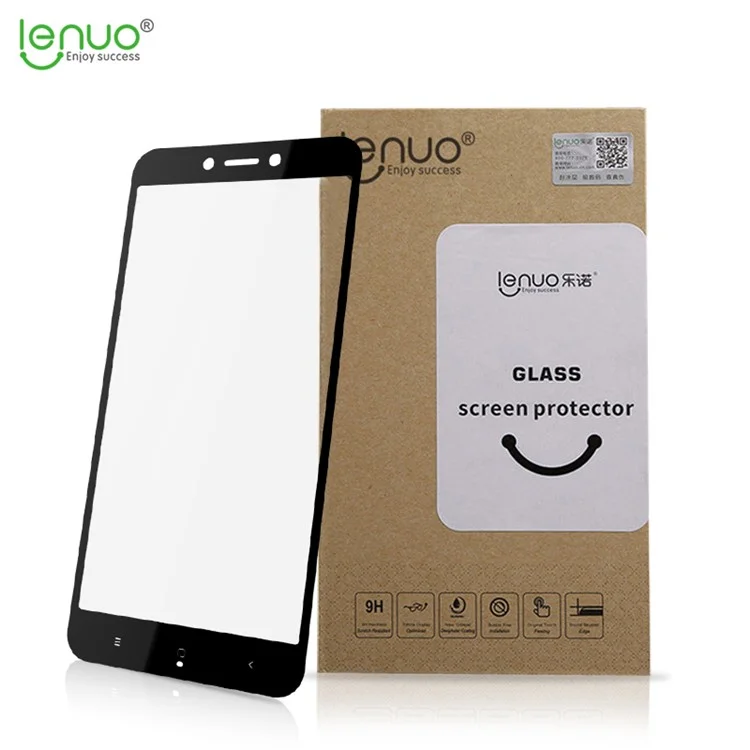 LENUO CF Series Soft Edge Full Size Tempered Glass Screen Protector for Xiaomi Redmi 5A - Black