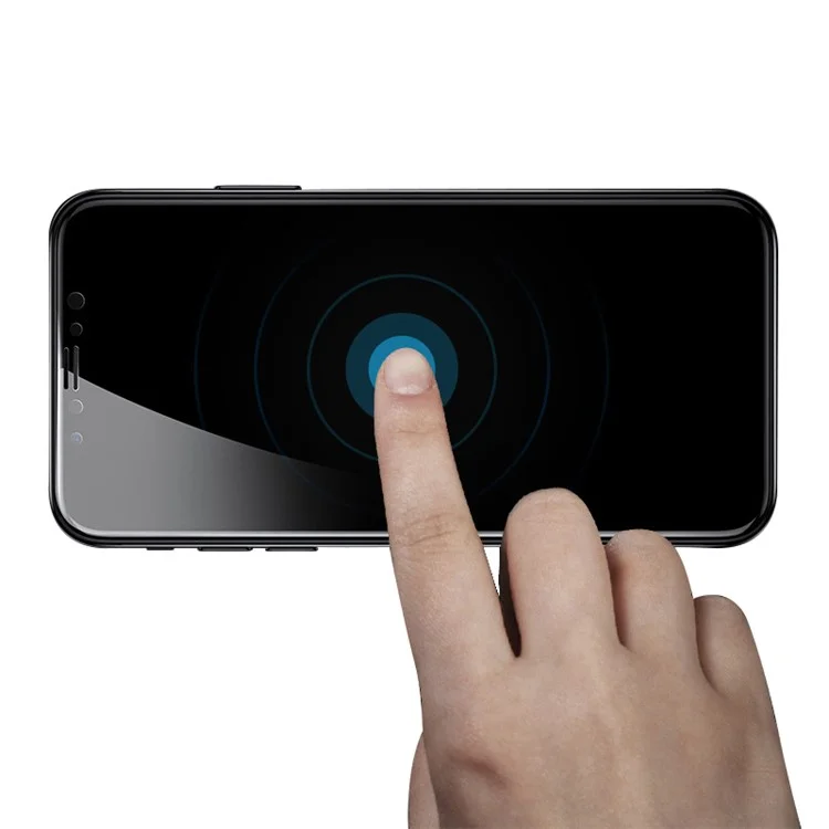 NXE Full Screen Anti-peep 3D Curved 9H Hardness Tempered Glass Screen Guard Film for iPhone X(Ten)
