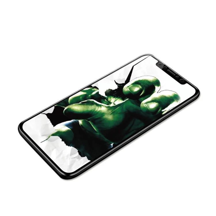 NXE for iPhone X Anti-blue-ray Silk Printing 2.5D 9H Tempered Glass Screen Protector Complete Coverage