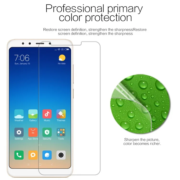 NILLKIN Anti-fingerprint Crystal Clear LCD Screen Protector Film for Xiaomi Redmi 5
