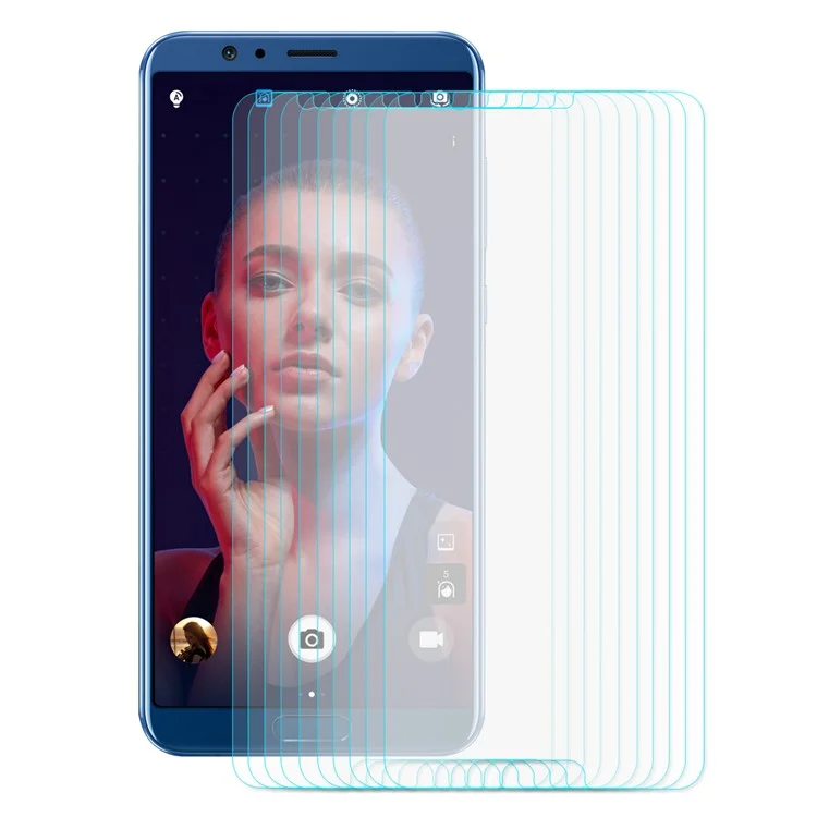 ENKAY 10Pcs/Set 0.26mm 9H 2.5D Arc Edge Tempered Glass Screen Protector for Huawei Honor V10/View 10