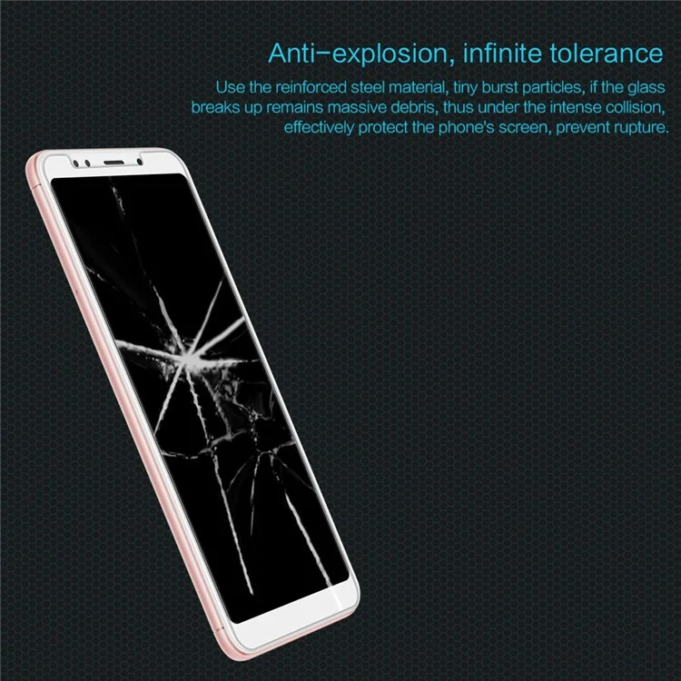 NILLKIN Amazing H Tempered Glass Screen Protector Anti-Explosion for Xiaomi Redmi Note 5 (12MP Rear Camera) / Redmi 5 Plus (China)