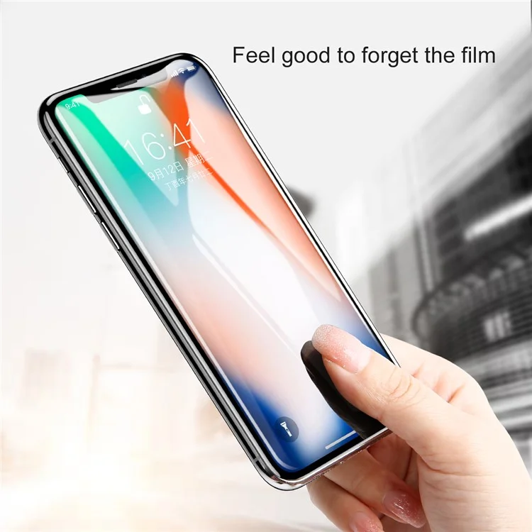 BASEUS 3D 0.23mm Soft PET Full Glue Full Screen Tempered Glass Protector for iPhone X/10