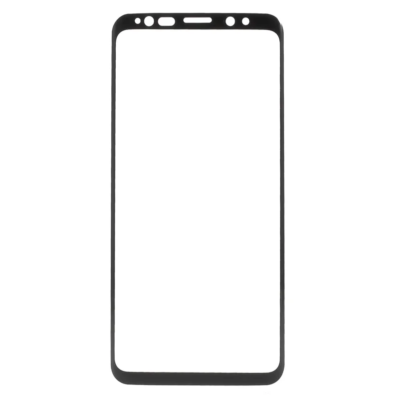Full Size Tempered Glass Screen Protector Guard Film for Samsung Galaxy S9+ G965 - Black