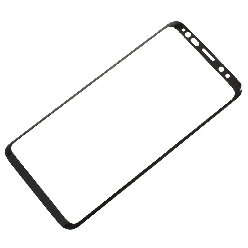 Full Size Tempered Glass Screen Protector Guard Film for Samsung Galaxy S9+ G965 - Black