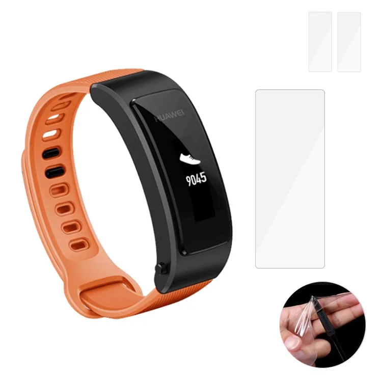 HAT PRINCE 2Pcs Soft TPU Screen Cover Films for Huawei TalkBand B3 Lite