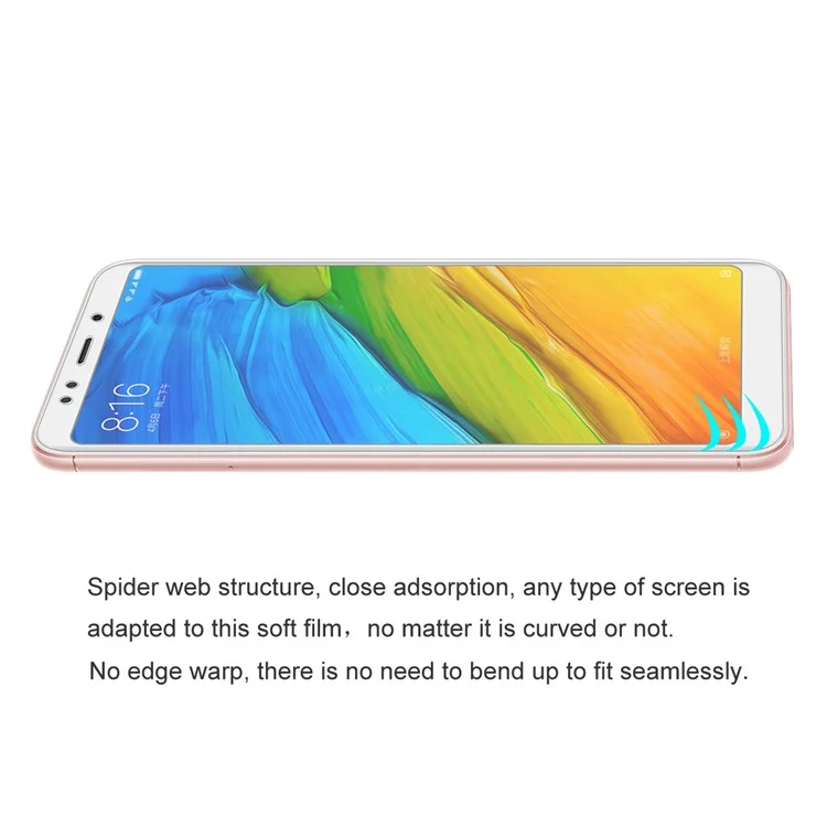 HAT PRINCE 0.1mm Full Coverage Soft Screen Protector Film for Xiaomi Redmi 5