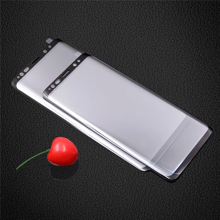 PDGD Full Size Silk Printing Tempered Glass Screen Guard Film for Samsung Galaxy S9+ G965 - Black
