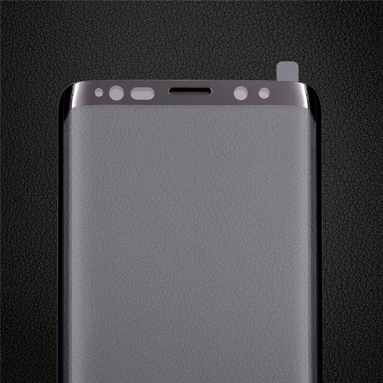 PDGD Full Size Silk Printing Tempered Glass Screen Guard Film for Samsung Galaxy S9+ G965 - Black
