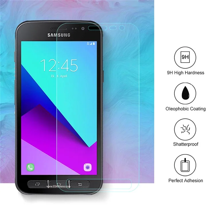 100PCS/Lot 0.3mm Tempered Glass Screen Protector Shield Film for Samsung Galaxy Xcover 4 Arc Edge