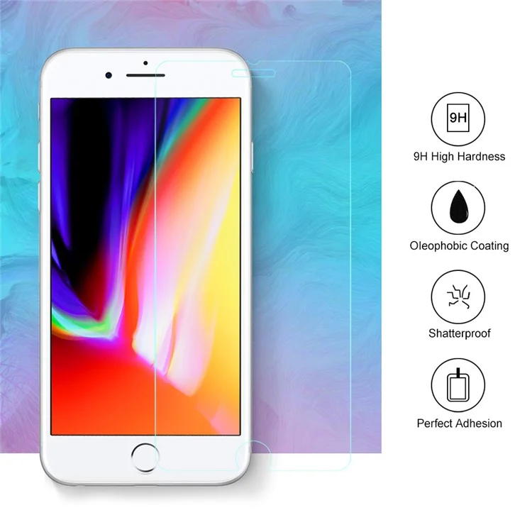 100 Шт. / Лот 0.3 Мм Закаленный Стеклянный Экран Защитная Пленка Для IPhone 6s Plus / 6 Плюс / 8 Плюс / 7 Плюс Дуга Край