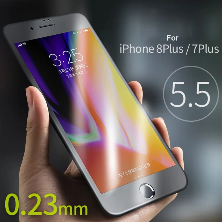 BENKS XPRO+ for iPhone 8 Plus / 7 Plus 0.23mm Full Coverage Curved Tempered Glass Screen Protector - Black