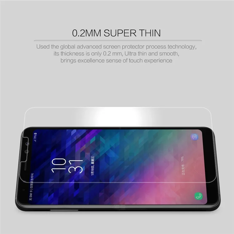 NILLKIN Amazing H+PRO Tempered Glass Screen Protector Anti-explosion for Samsung Galaxy A8 Plus (2018)