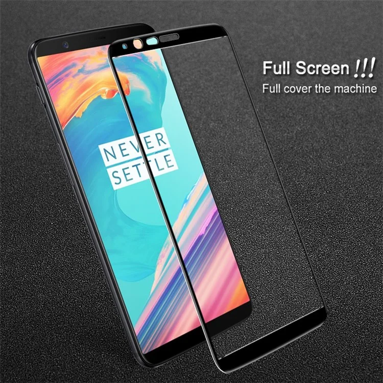 IMAK Full Coverage Anti-explosion Tempered Glass Screen Protector Film for OnePlus 5T