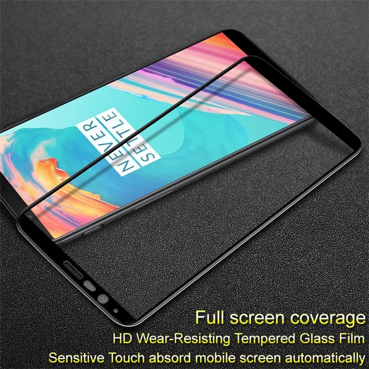 IMAK Full Coverage Anti-explosion Tempered Glass Screen Protector Film for OnePlus 5T