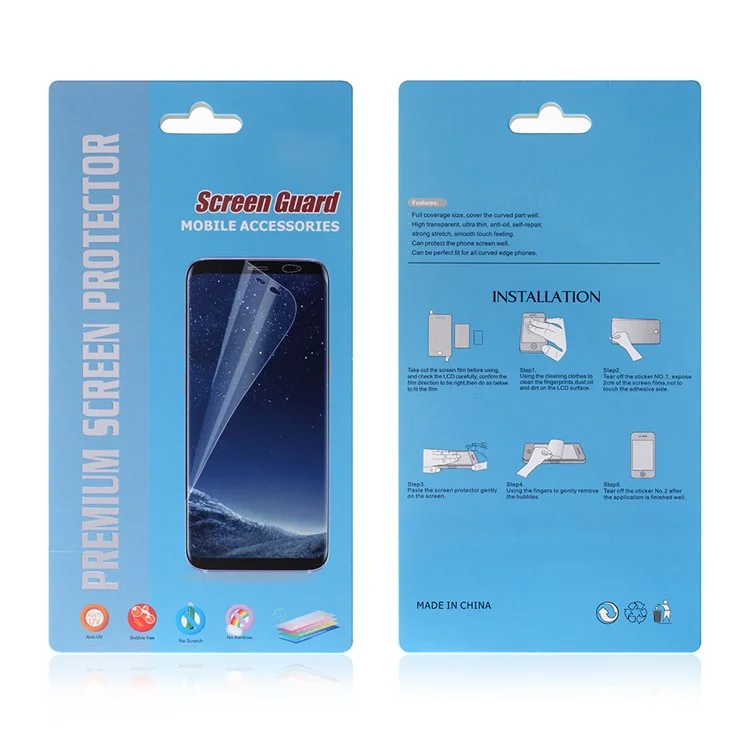 50Pcs/Set for iPhone 11 Pro 5.8" (2019) / XS / X 5.8 inch Soft Screen Protector Full Coverage Guard Films