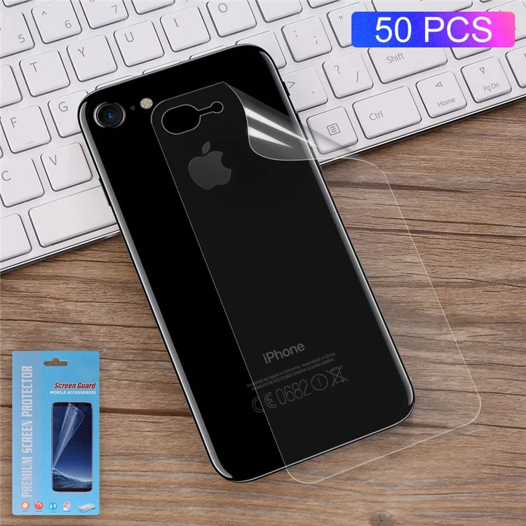 50Pcs/Set Complete Covering Soft Phone Back Protector Guard Films for iPhone 7 4.7 inch