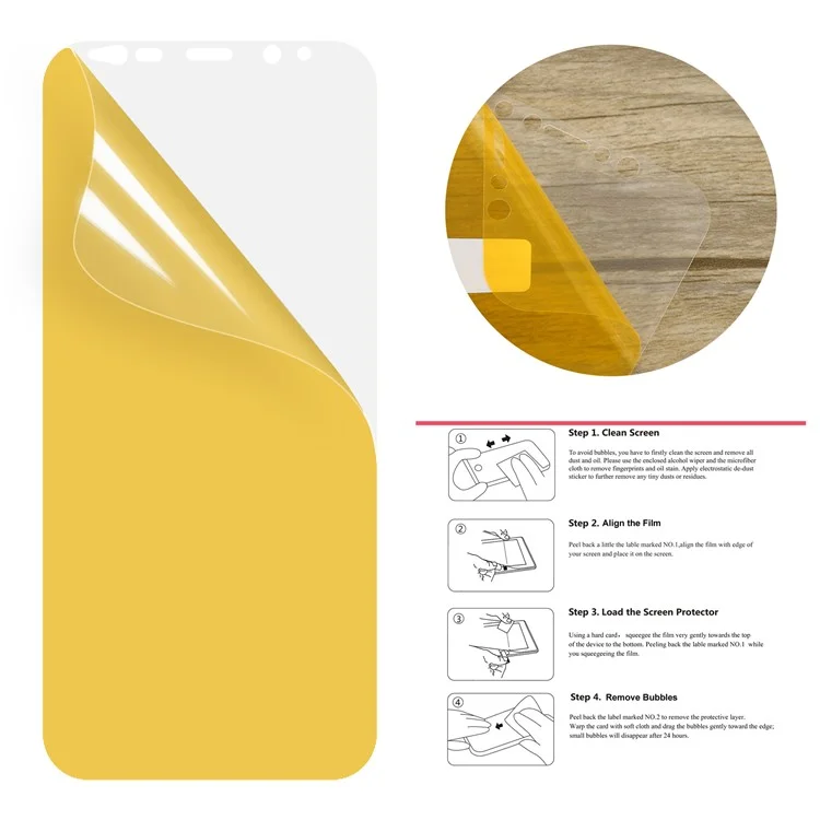 50Pcs/Set for Samsung Galaxy Note 8 N950 Full Screen Complete Covering Soft LCD Screen Protector Films