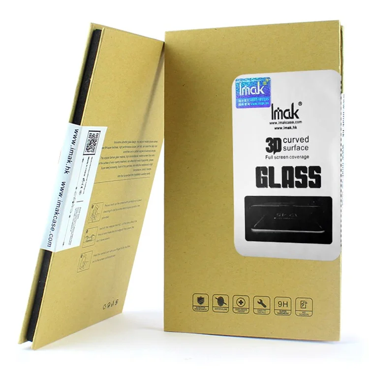 IMAK 3D Curved Full Coverage Tempered Glass Screen Protector for Samsung Galaxy A8 (2018) - Black