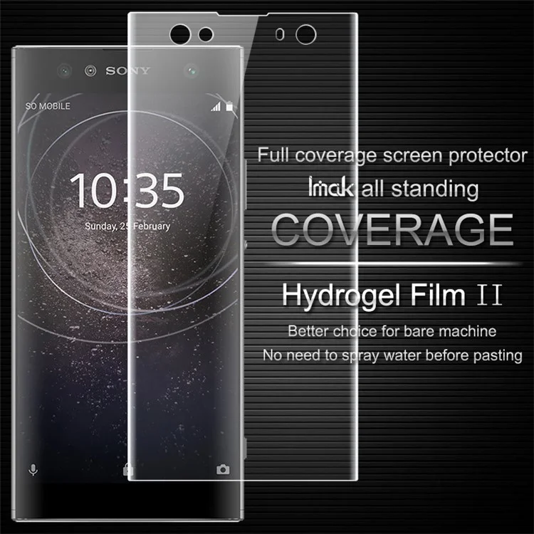 IMAK Soft Clearer Hydrogel Film II for Sony Xperia XA2 Ultra Full Covering Front Screen Guard Film