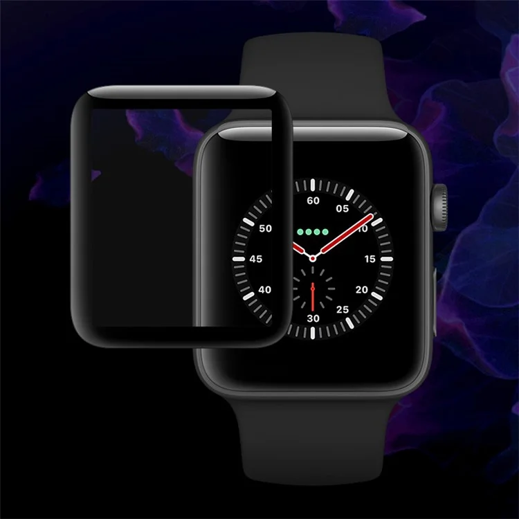 IMAK 3D Curved Full Cover Tempered Glass Screen Protector Film for Apple Watch Series 3/2/1 42mm